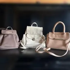 レディースバッグ3点セット ショルダー＆ミニリュック まとめ売り 通学 お出かけ