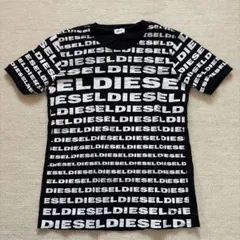 DIESEL✨　Tシャツ　ロゴT 総柄　モノトーン　メンズレディースユニセックス