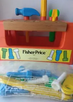 レトロ ! フィッシャープライス♡ 927 ワークベンチ 部品 23個