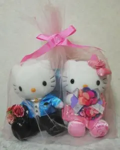 ハローキティ＆ディアダニエル ウェディングぬいぐるみ　NTT電報