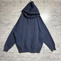 koe コエ　ネイビー フード付きパーカー　Lサイズ　メンズ　トップス　美品