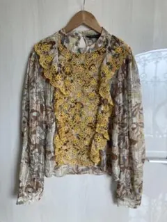 ⭐︎新品未使用⭐︎ZARA 花柄レースブラウス♪
