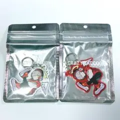 CrazyRaccoon だるまいずごっど キーホルダー2点