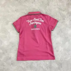 美品 Munsingwear 半袖ポロシャツ レディースM ピンク系のサムネイル