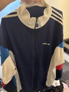 adidas ジップアップジャケット ネイビー