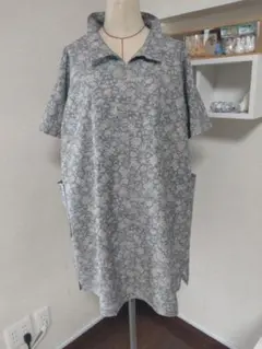 着物リメイク　花柄ワンピース・チュニック