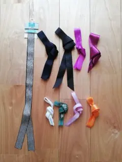 ギフトラッピング包装用　ハンドメイド手芸工作用　リボン　９点セット