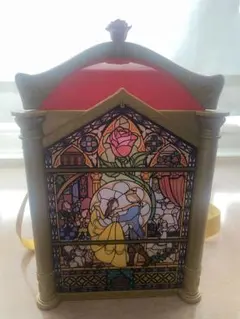 美女と野獣 ステンドグラス風ライト付きポップコーンバケット