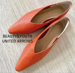 BEAUTY&YOUTH UNITED ARROWS　Vカットフラットパンプス