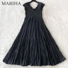 美品】MARIHA マリハ 草原の虹 ティアードワンピース38 ブラック