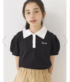 【新品未使用】coca キッズ パフスリーブポロTシャツ