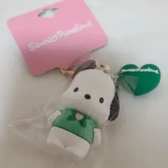 ワンポイントハートシリーズ PVCマスコット キーホルダー　ポチャッコ