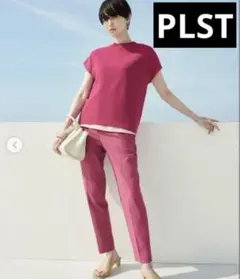 PLST プラステ PLUS STYLE スティックパンツ リネンブレンド