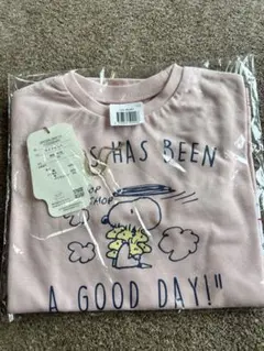新品 PEANUTS スヌーピー 長袖Tシャツ ライトピンク 100のサムネイル