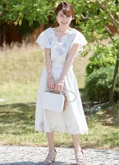 【値下げ】chesty チェスティ エンブロイダリー刺繍セットアップ