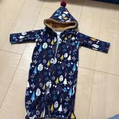 futefute ネイビー 北欧　ロンパース 80cm