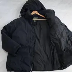 【希少 XL】エディーバウアー ダウンジャケット 2way 00s ネイビー