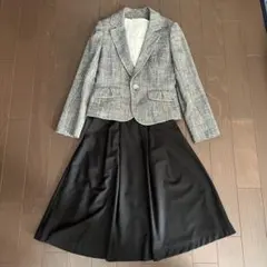 any SiS グレー系ジャケット 黒スカート セット