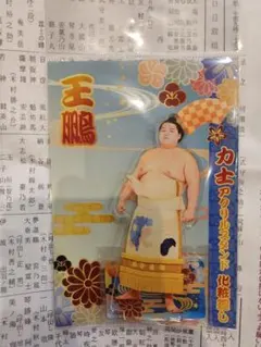 【未開封】大相撲　力士　アクリルスタンド　化粧廻し　王鵬　親方売店　日本相撲協会