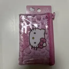 ハローキティ グリッターポーチ ピンク　ラメポーチ