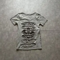 archive grunge short sleeve shirt gray