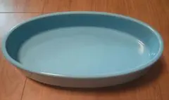 定番の花器 華道 生け花 水盤 ターコイズブルーの半月型水盤 - メルカリ