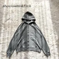 B3【アバクロンビーアンドフィッチ】フルジップパーカー　オーバーサイズ　M