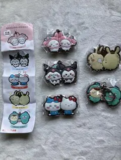 ちいかわサンリオキャラクターズ　ラバーマスコット　キーホルダー　コンプリート