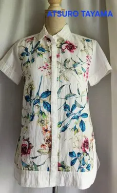 大変美品　A.T. ATSURO TAYAMA 綺麗なコットンブラウスのサムネイル