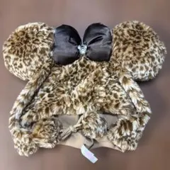 【旧版】ディズニー　ミニー　ヒョウ柄　ファンキャップ