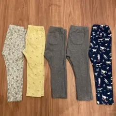 UNIQLO レギンス 90サイズ ユニクロ　レギンス　5枚セット　まとめ売り