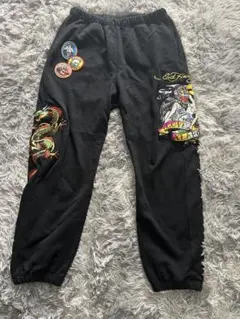 X-LARGE×Ed Hardy スウェットパンツ サイズXLブラック