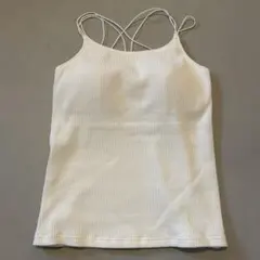 bijorie カップ付きバッククロスキャミソール