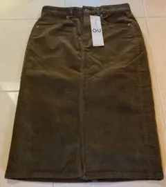 【新品】GU ジーユー レディース コーデュロイ タイトスカート S ブラウン
