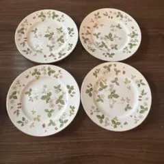 WEDGWOOD Wild Strawberry プレート 4枚セットのサムネイル