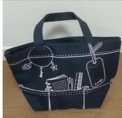 EAST BOY イラストトートバッグ ネイビー