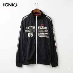 【美品】イグニオ トラックジャケット ジャージ 黒 LL ゆったり メンズのサムネイル