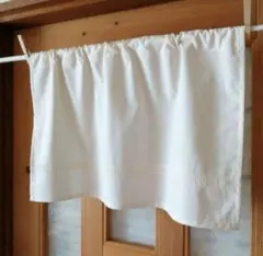 megu様専用】カフェカーテン ホワイト ストライプ オーダー品 - メルカリ