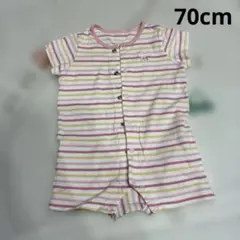 ミキハウス　ロンパース　半袖　70cm