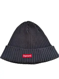 SUPREME シュプリーム ビーニー ニット帽 ピスネームタグ ネイビー