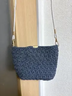 ハンドメイド　ニット ショルダーバッグ