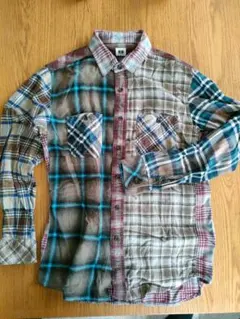 UNIQLOチェック柄 長袖シャツ Mサイズ