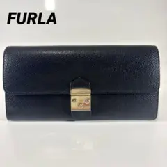 FURLA フルラ 長財布 ラウンドファスナー レザー ゴールド金具