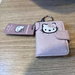 ローリーズファーム　ハローキティ　キルティングプロフブックキーチャーム　ピンク