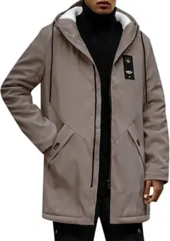 ベージュ フード付き マウンテンパーカー Ｌサイズ