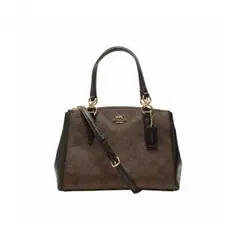 コーチ バッグ ショルダーバッグ 2way ブラウン ブラック PVC