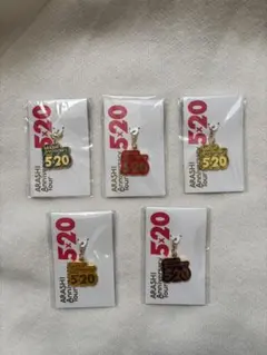 ARASHI 5×20 アニバーサリーツアーキーホルダー 5個セット