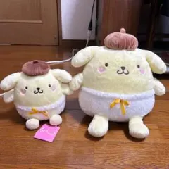 ポムポムプリン ぬいぐるみセット KDDI 電報 プリンくん、マカロン