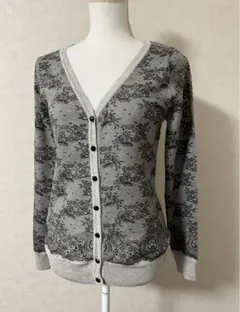 美品◆CECIL McBEEフラワーレース柄カーディガン◆レース柄トップス