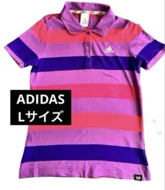 adidas ストライプ ポロシャツ 半袖